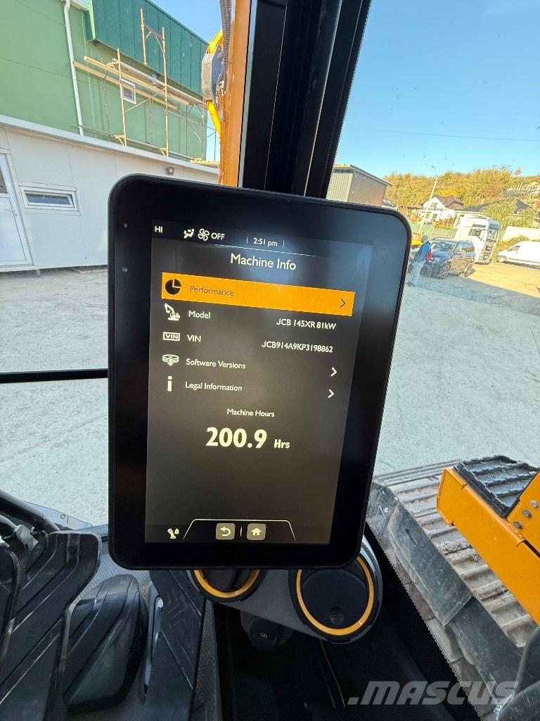 JCB 145XR Kāpurķēžu ekskavatori