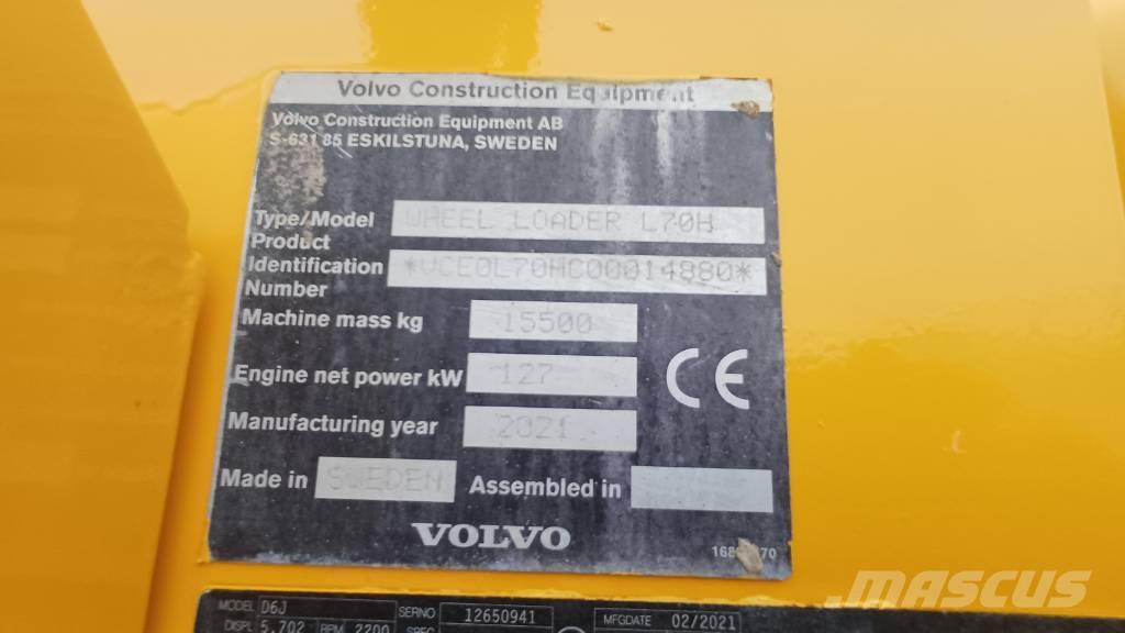 Volvo L 70 H Iekrāvēji uz riteņiem