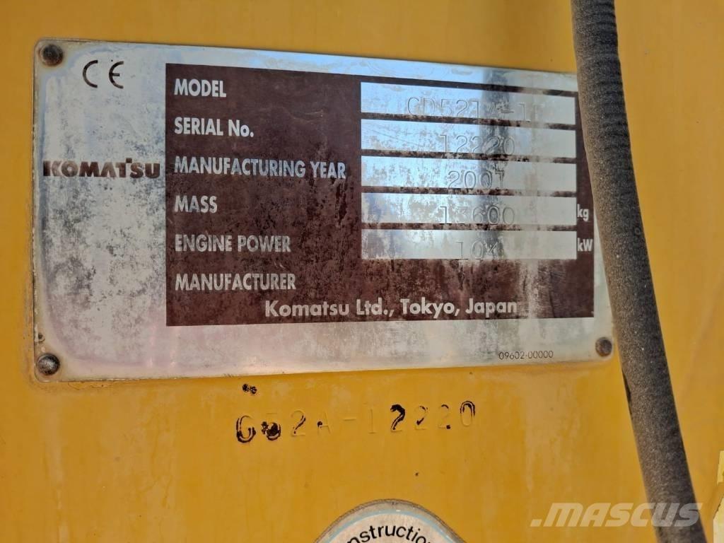 Komatsu GD 521 A-1E Būvniecība- Citi
