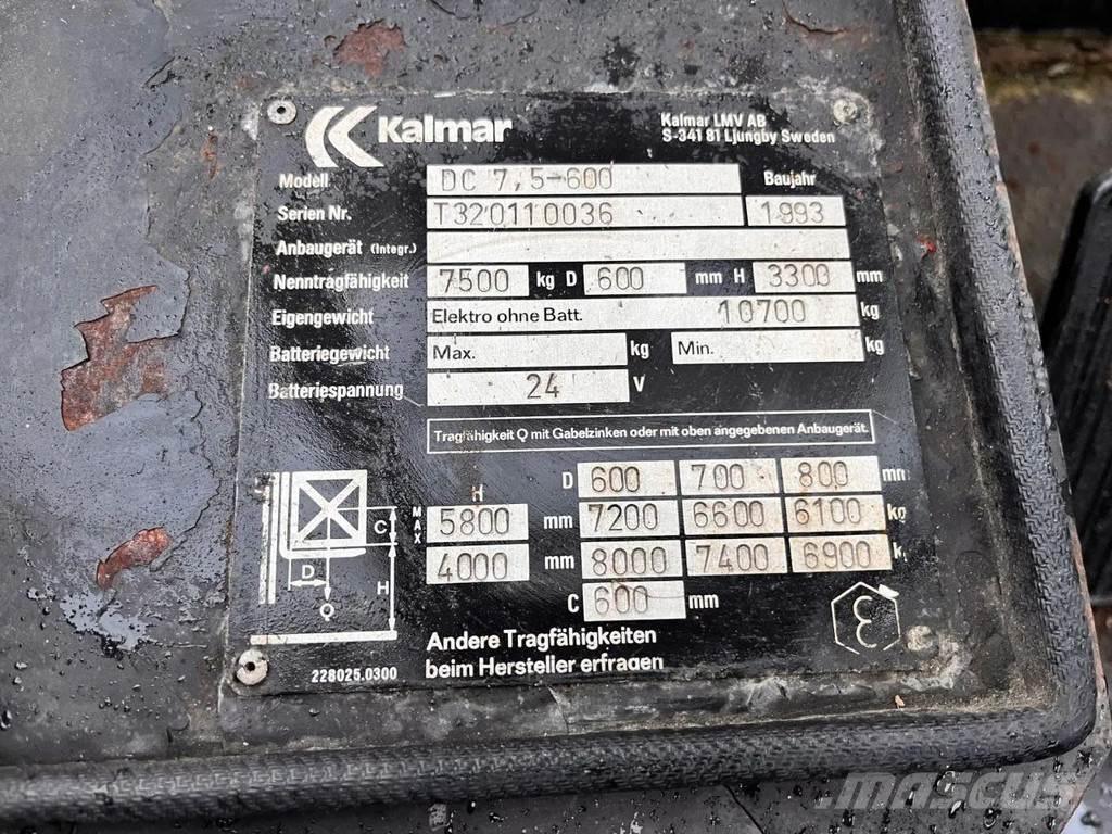 Kalmar DC7,5- 600 LPG tehnika