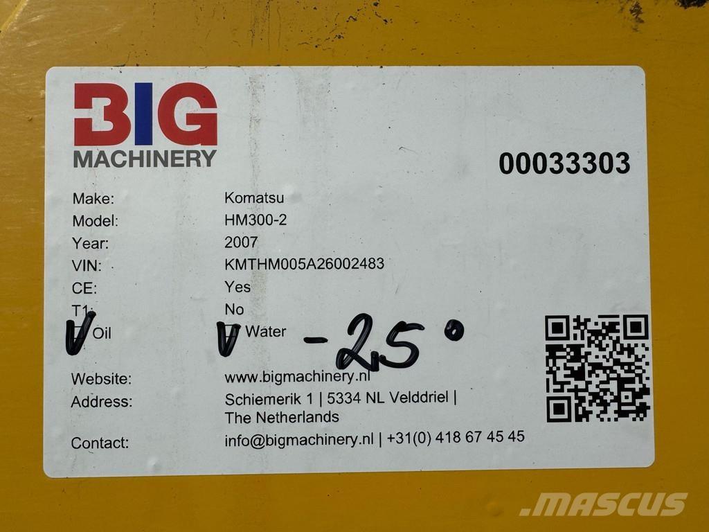 Komatsu HM300-2 Artikulētie pašizgāzēji