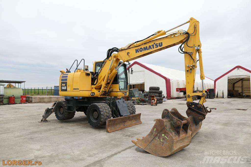Komatsu PW 148-10 Ekskavatori uz riteņiem