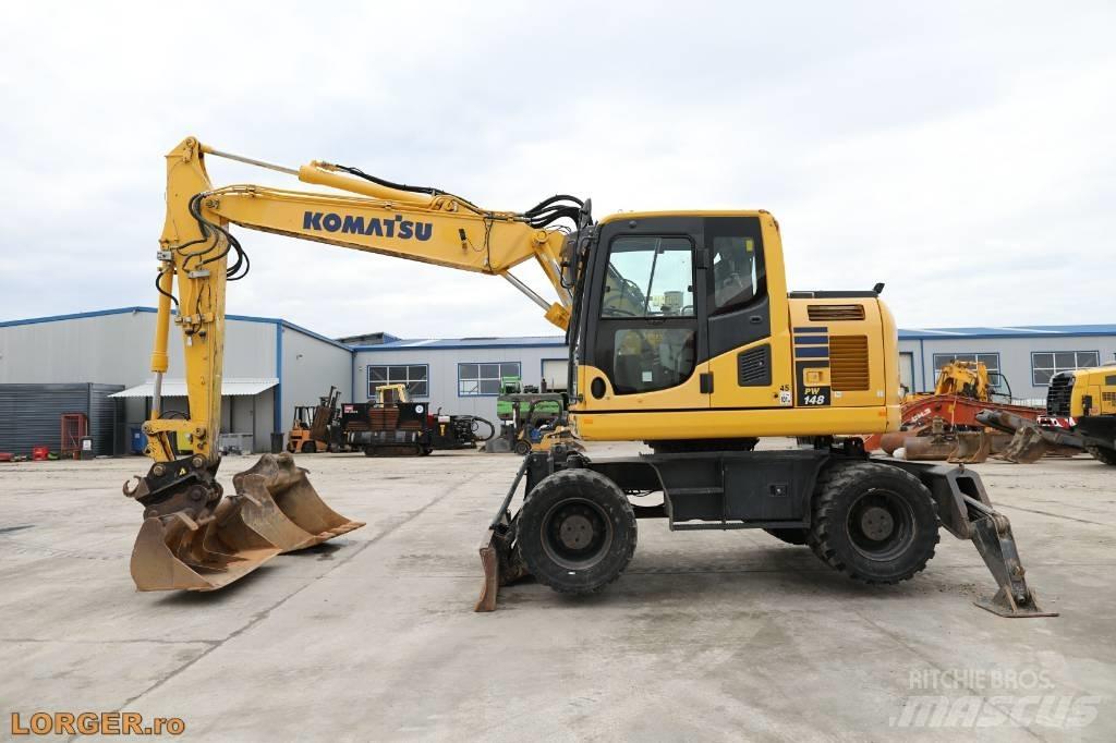 Komatsu PW 148-10 Ekskavatori uz riteņiem