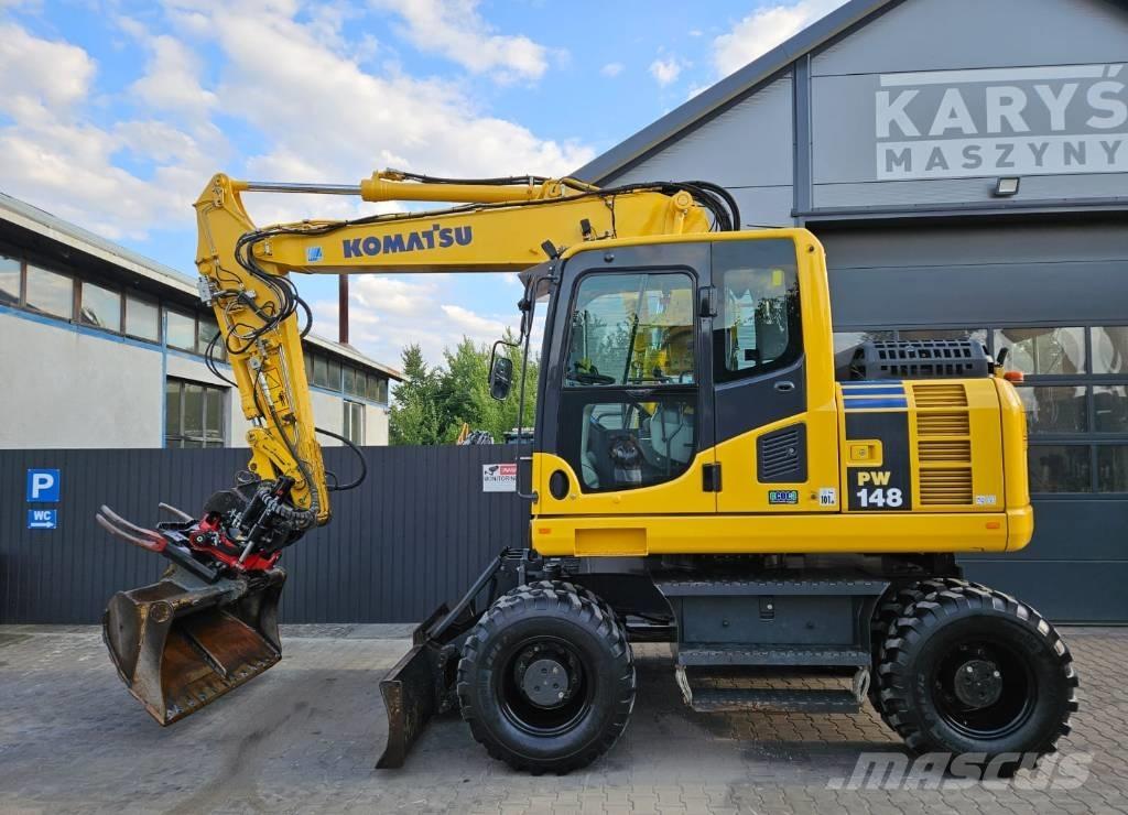 Komatsu PW 148-8 Ekskavatori uz riteņiem