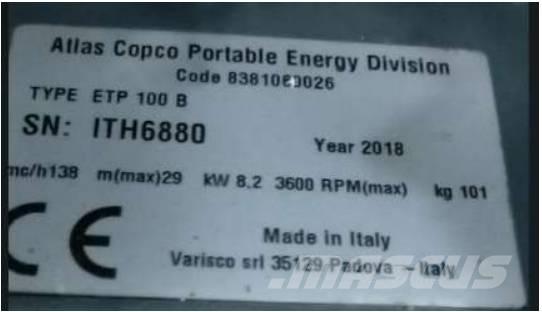 Atlas Copco ETP 100B Ūdens sūkņi