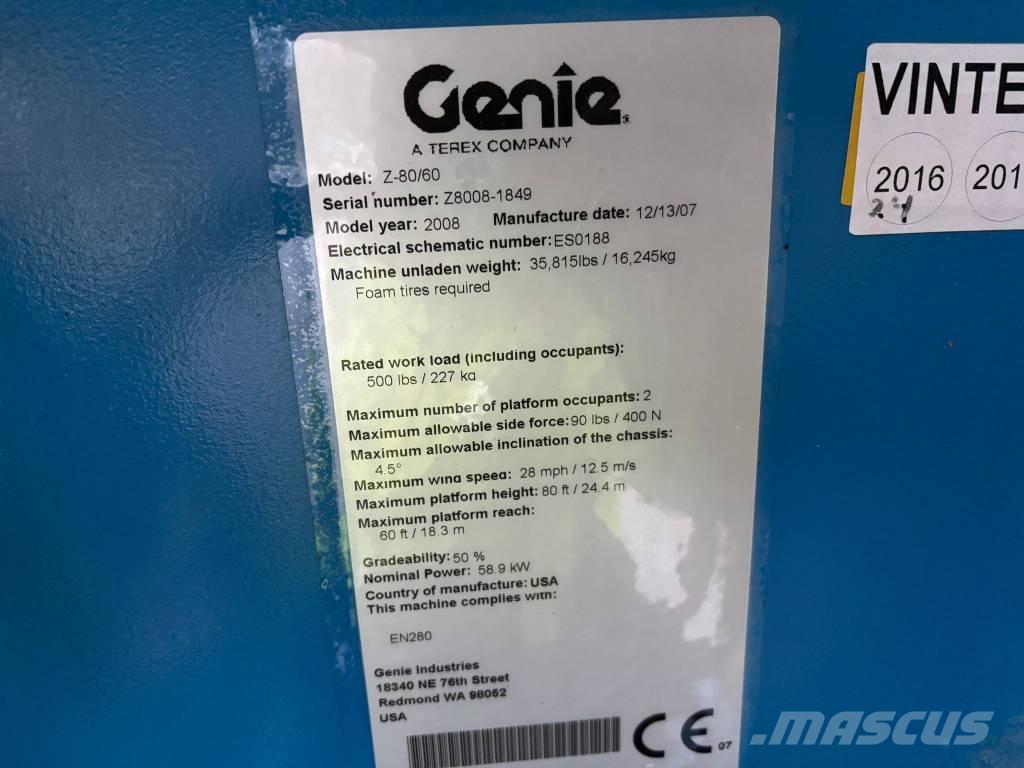 Genie Z 80/60 Strēles pacēlāji