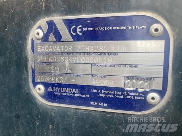 Hyundai HX 235 LCRD Kāpurķēžu ekskavatori