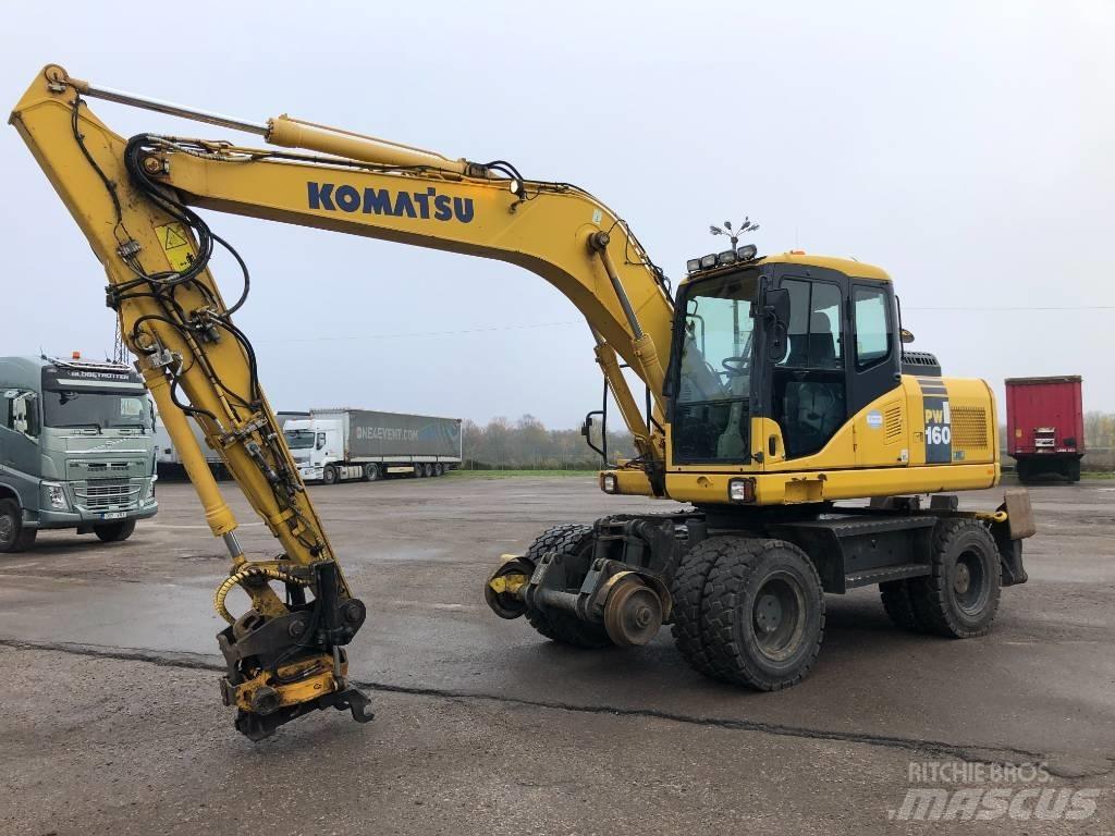 Komatsu PW160-7E0 Ekskavatori uz riteņiem