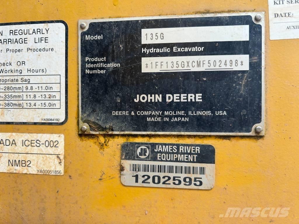DEERE 135G Kāpurķēžu ekskavatori