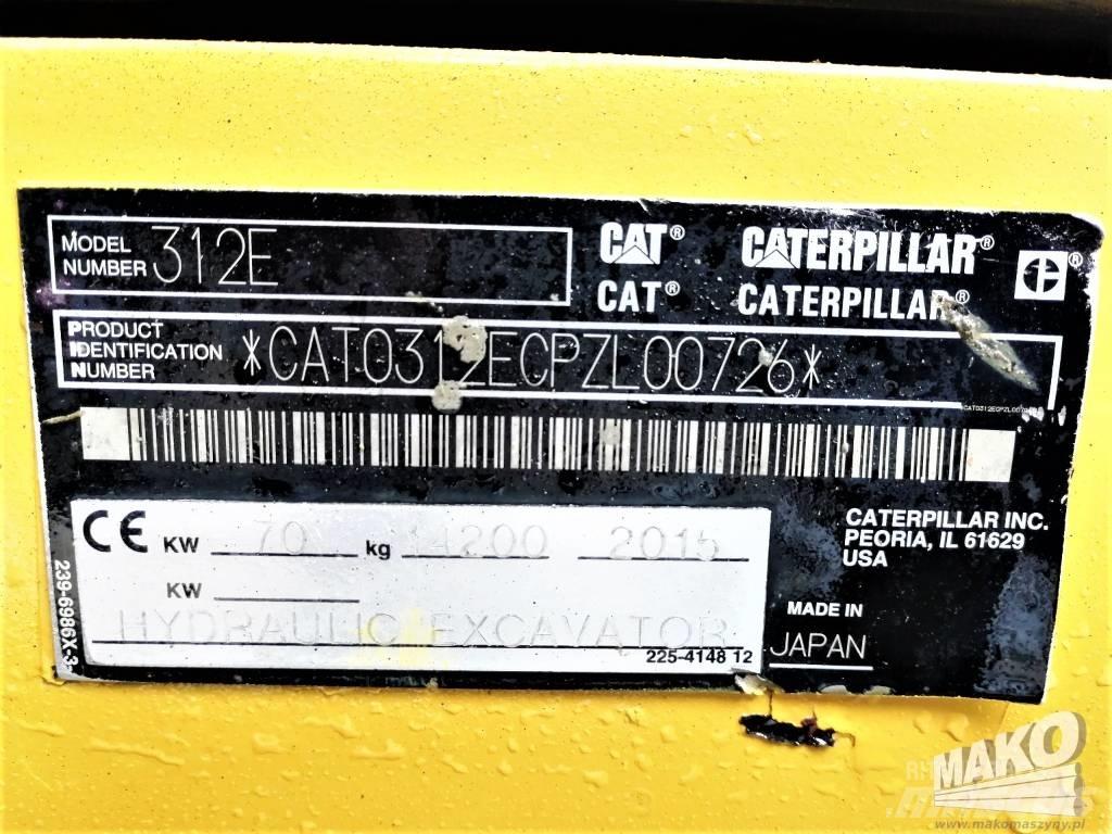 CAT 312 E Kāpurķēžu ekskavatori