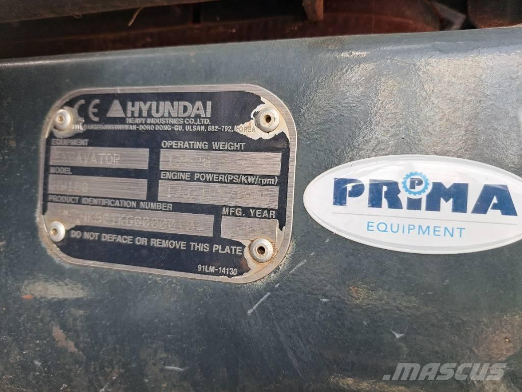 Hyundai HW 160 Ekskavatori uz riteņiem