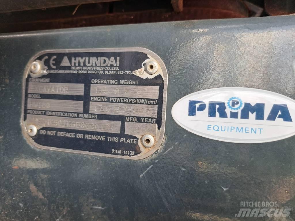 Hyundai HW160 Ekskavatori uz riteņiem