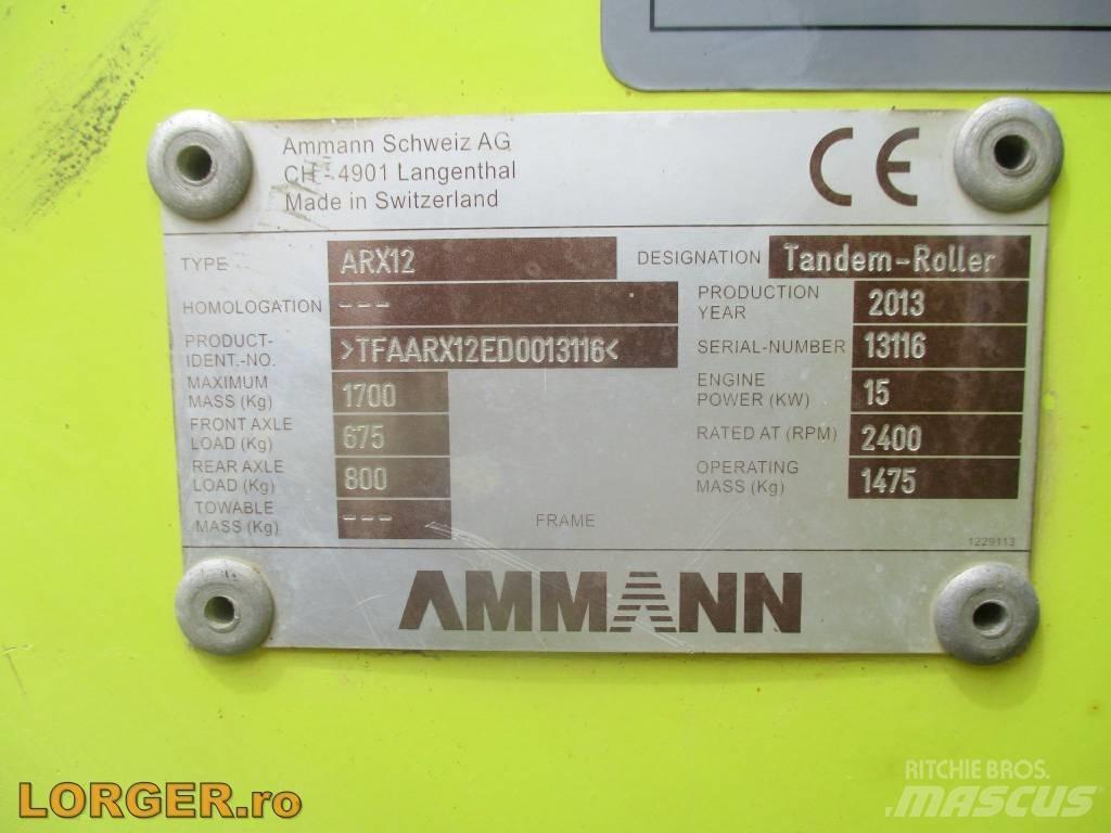 Ammann ARX 12 Divvalču grunts veltņi