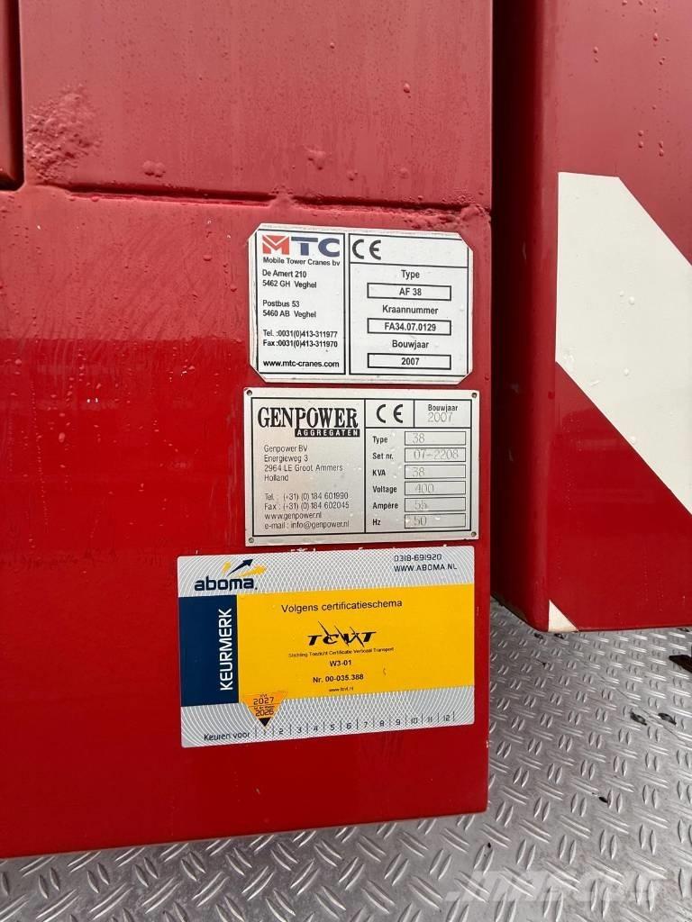 Faun AF 38 Torņa krāni