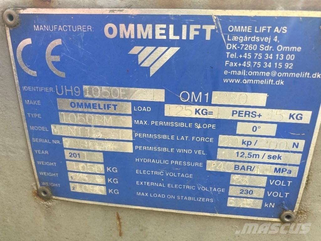 Omme lift Mini 10 Pacēlājplatformas - piekabes