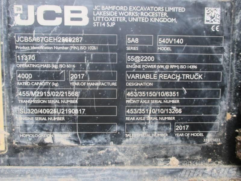 JCB 540-140 Teleskopiskie manipulatori