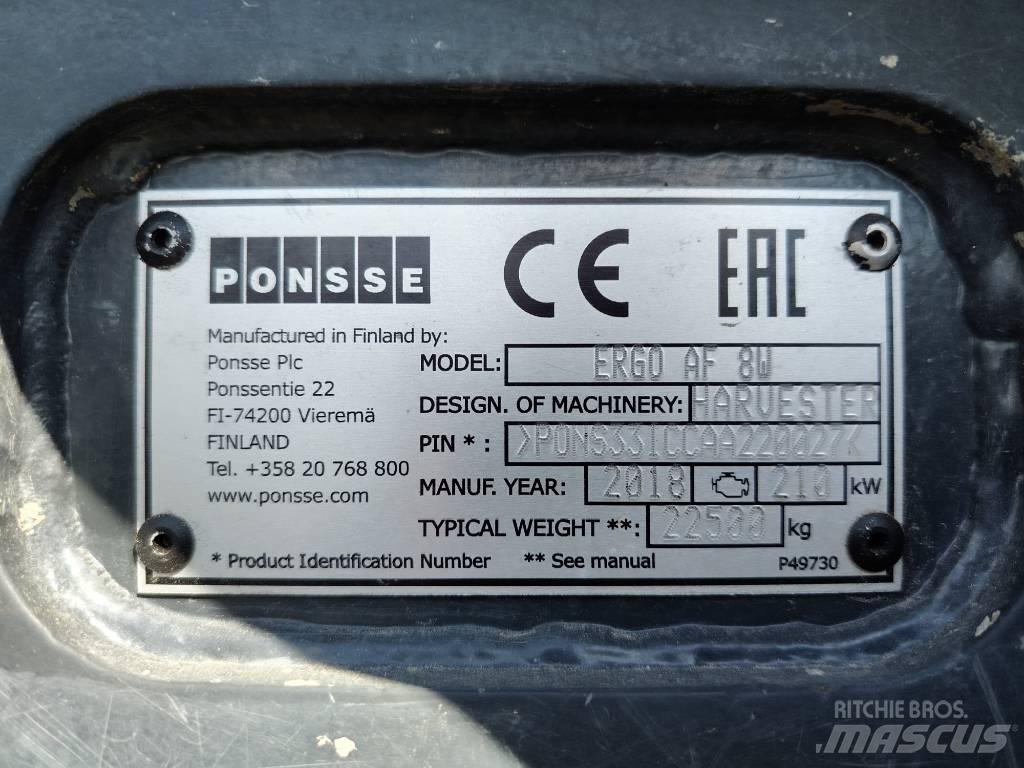 Ponsse Ergo AF 8W Harvesteri