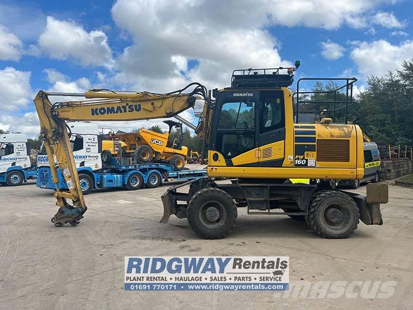 Komatsu PW 160 Ekskavatori uz riteņiem