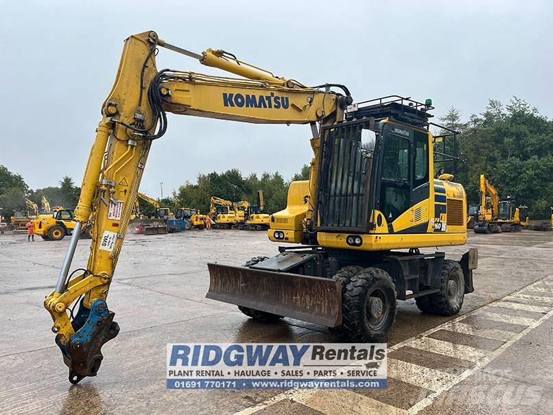 Komatsu PW 160 Ekskavatori uz riteņiem