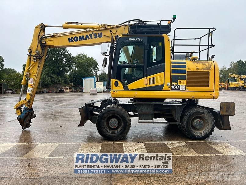 Komatsu PW 160 Ekskavatori uz riteņiem
