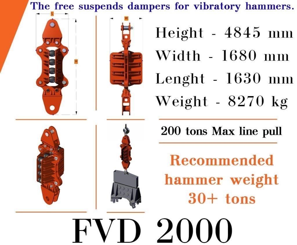  Finaros FVD 2000 Hidrauliskie pāļu āmuri