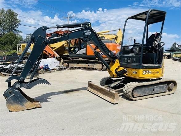 John Deere 27D Mini ekskavatori < 7 t