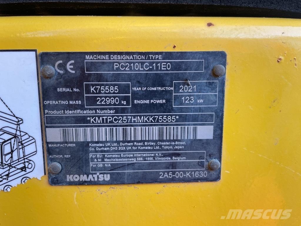 Komatsu PC 210 LC-11 Kāpurķēžu ekskavatori