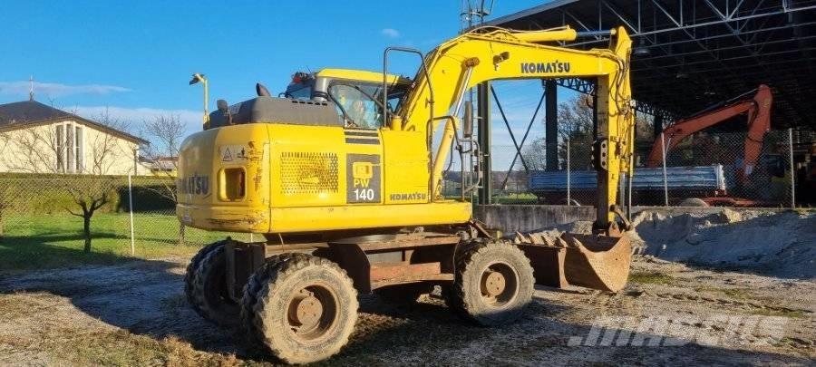 Komatsu PW 140-7 Ekskavatori uz riteņiem
