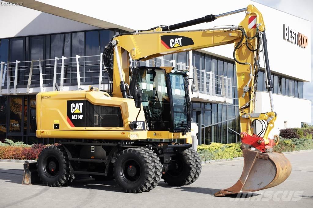 CAT M 314 F Ekskavatori uz riteņiem