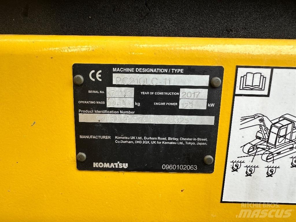 Komatsu PC 210 LC-11 Kāpurķēžu ekskavatori