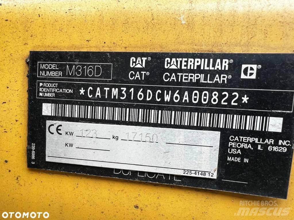 CAT M 316 D Ekskavatori uz riteņiem