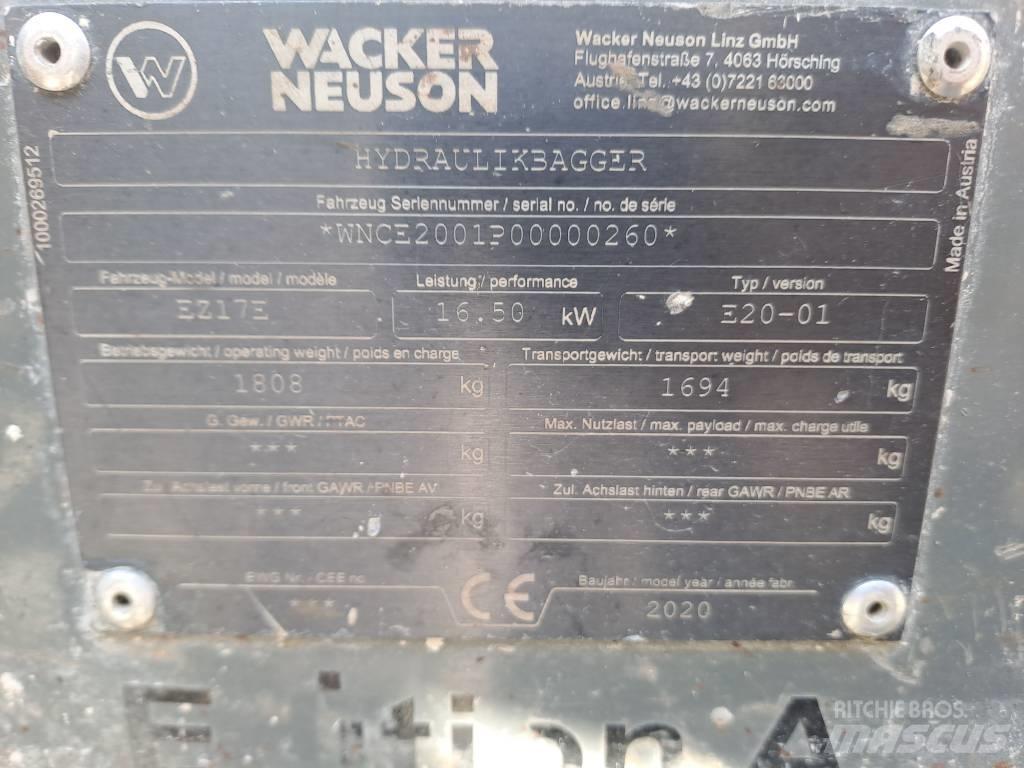 Wacker Neuson EZ17e Kāpurķēžu ekskavatori