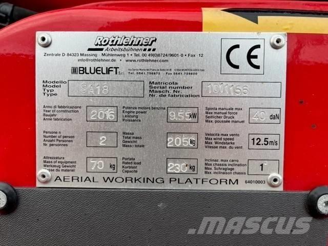 Bluelift SA 18 Kompakts pacēlājs ar rotējošu strēli