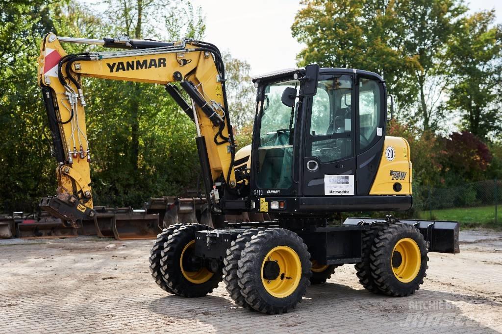 Yanmar B 75 W Ekskavatori uz riteņiem