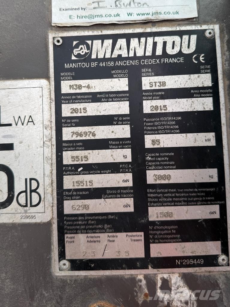 Manitou M30-4 ST3B Teleskopiskie manipulatori