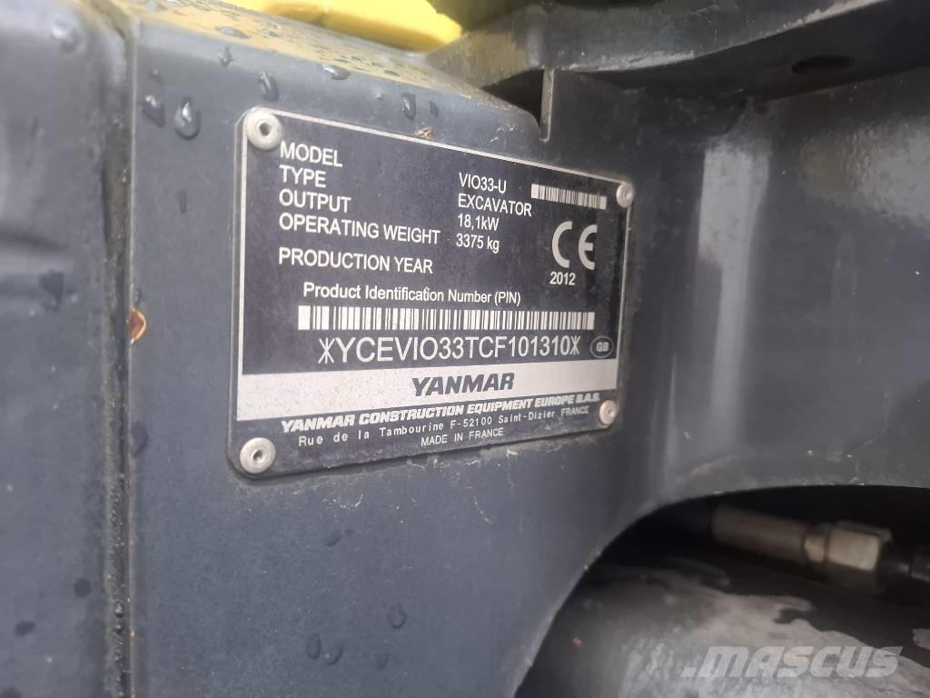 Yanmar Vio 33 U Mini ekskavatori < 7 t