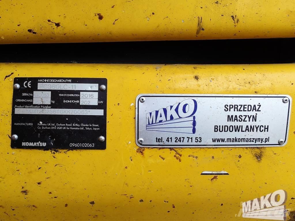 Komatsu PC 360 Kāpurķēžu ekskavatori