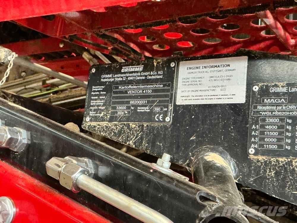 Grimme VENTOR 4150 Kartupeļu novākšanas kombaini