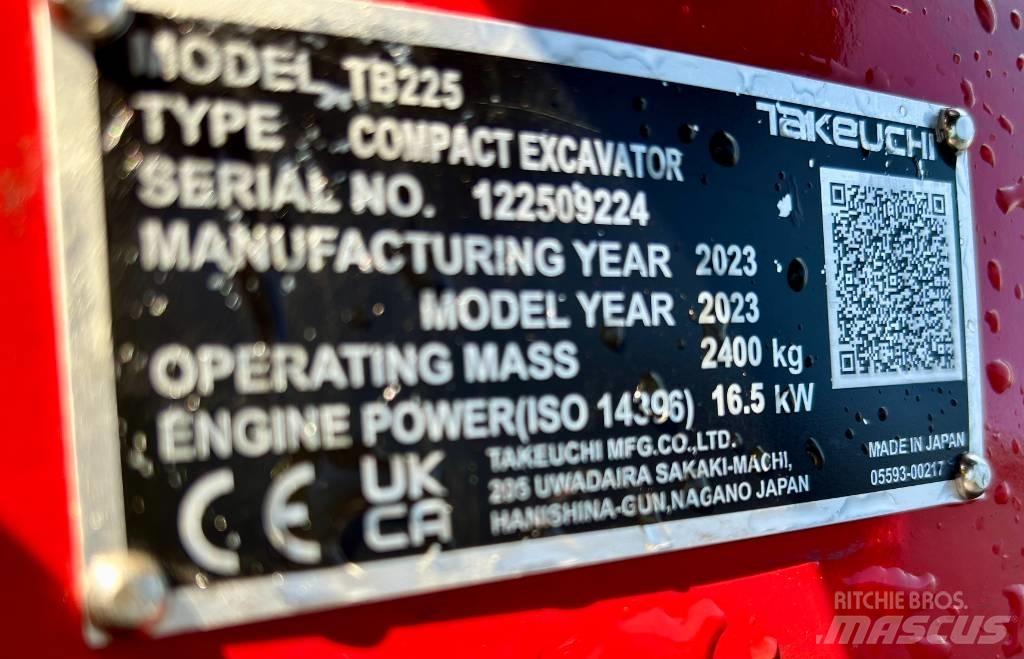 Takeuchi TB 225 Mini ekskavatori < 7 t