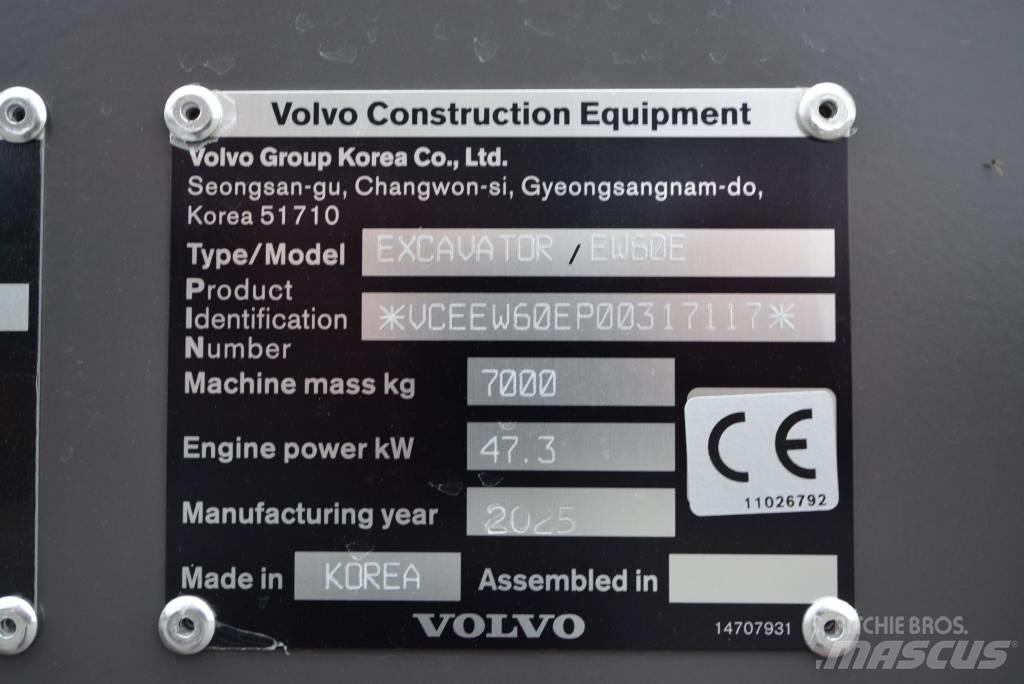 Volvo EW 60 E Mini ekskavatori < 7 t