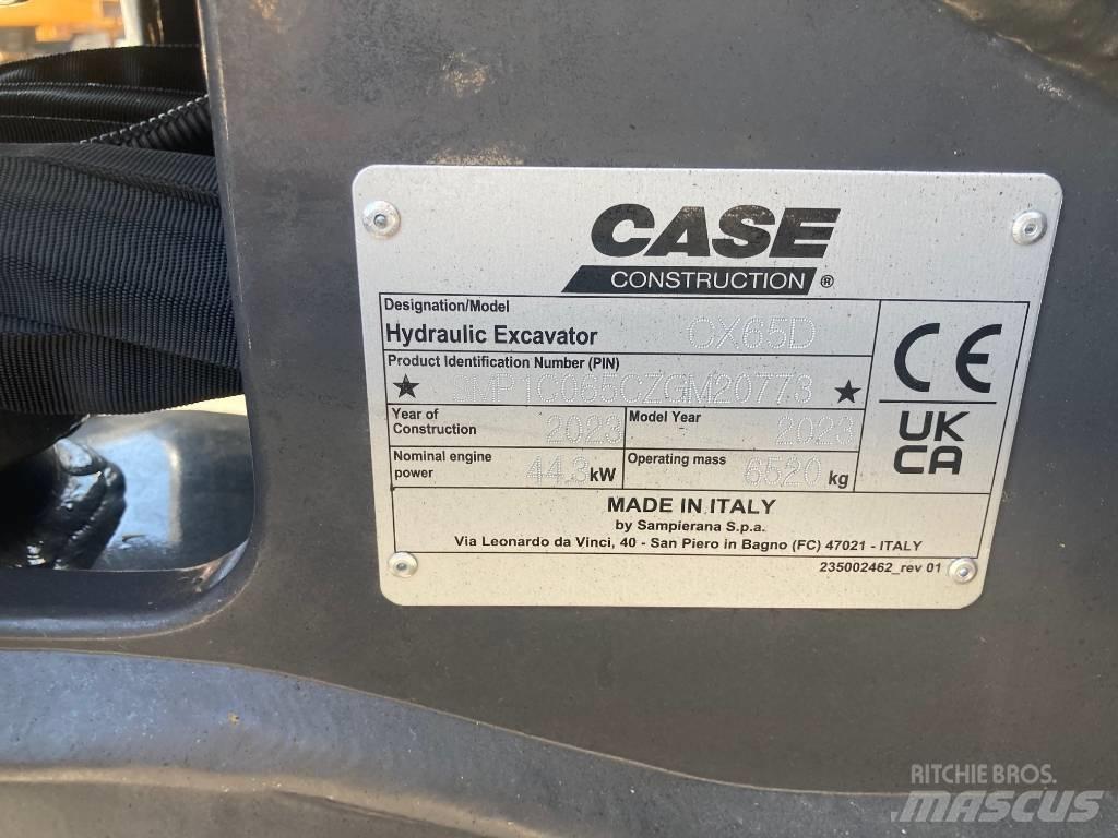 CASE CX65D Mini ekskavatori < 7 t