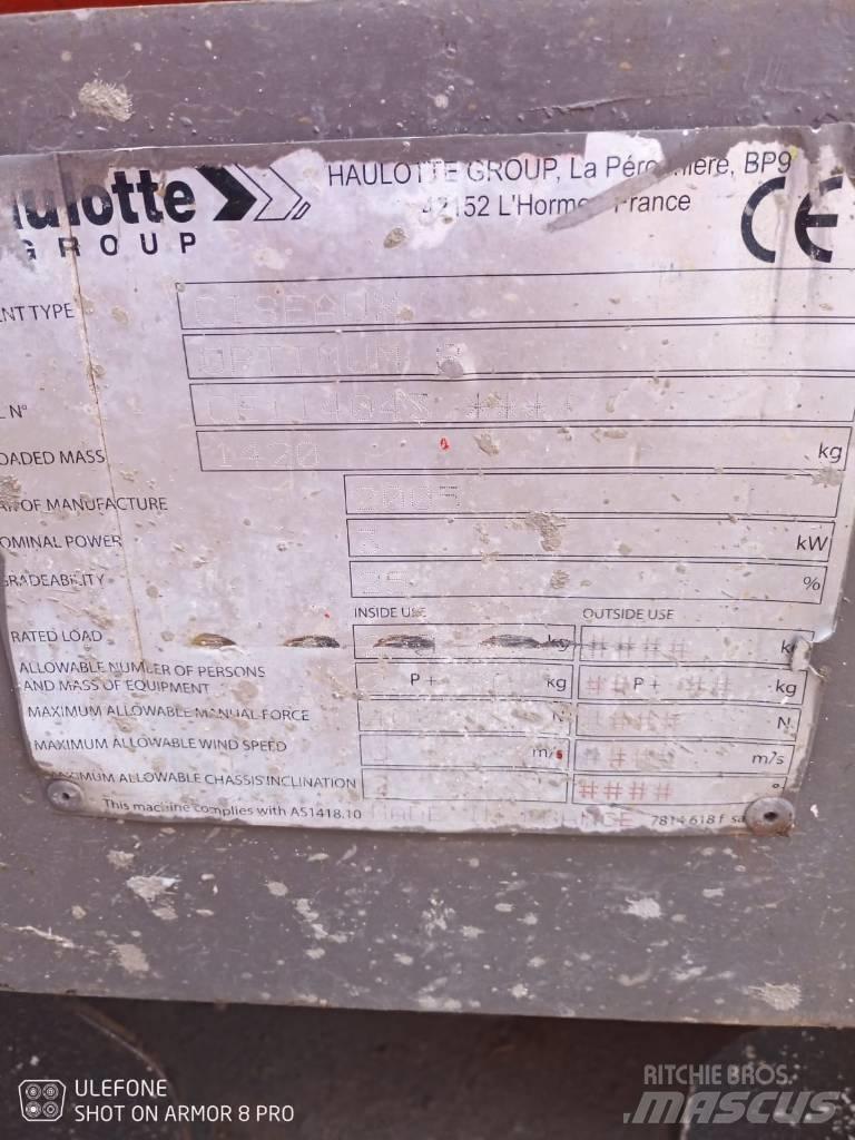 Haulotte Optimum  8 Šķerveida pacēlāji