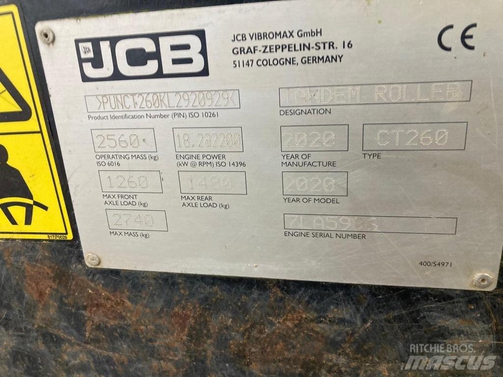 JCB CT 260-120 Divvalču grunts veltņi