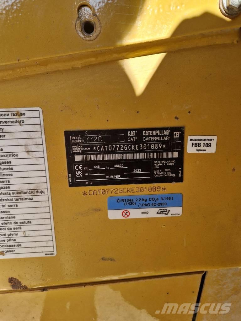 CAT 772 G Karjeras kravas automašīnas