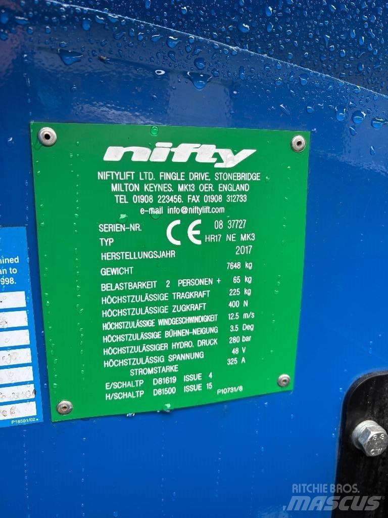 Niftylift HR 17 Strēles pacēlāji