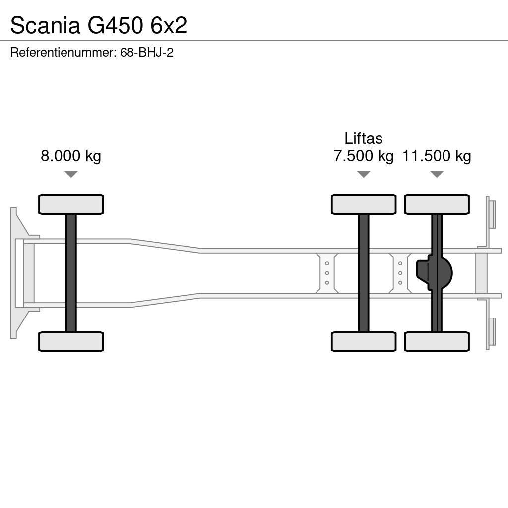 Scania G450 6x2 Šasija ar kabīni
