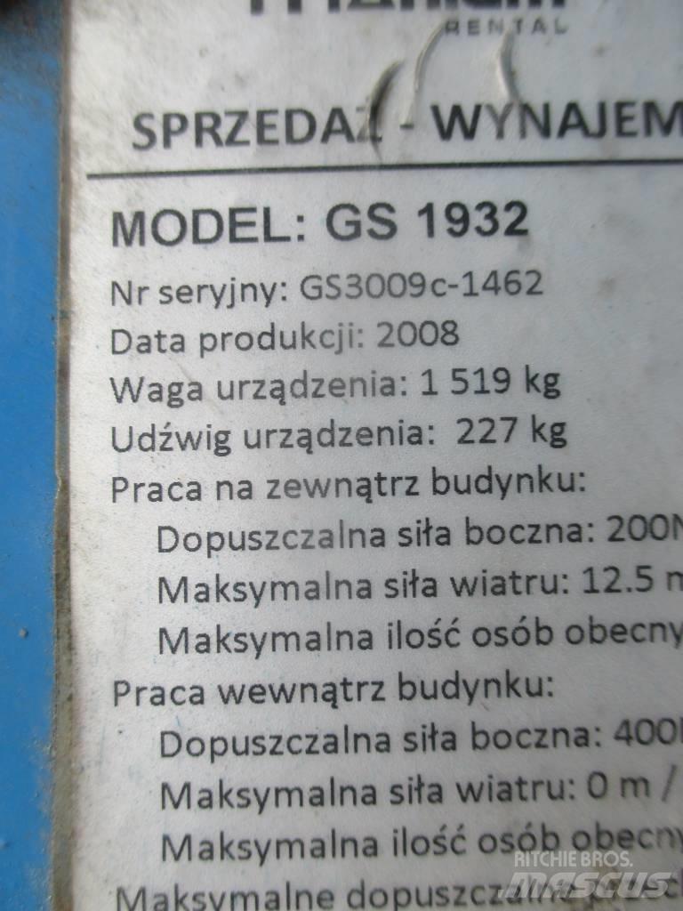 Genie GS 1932 Šķerveida pacēlāji