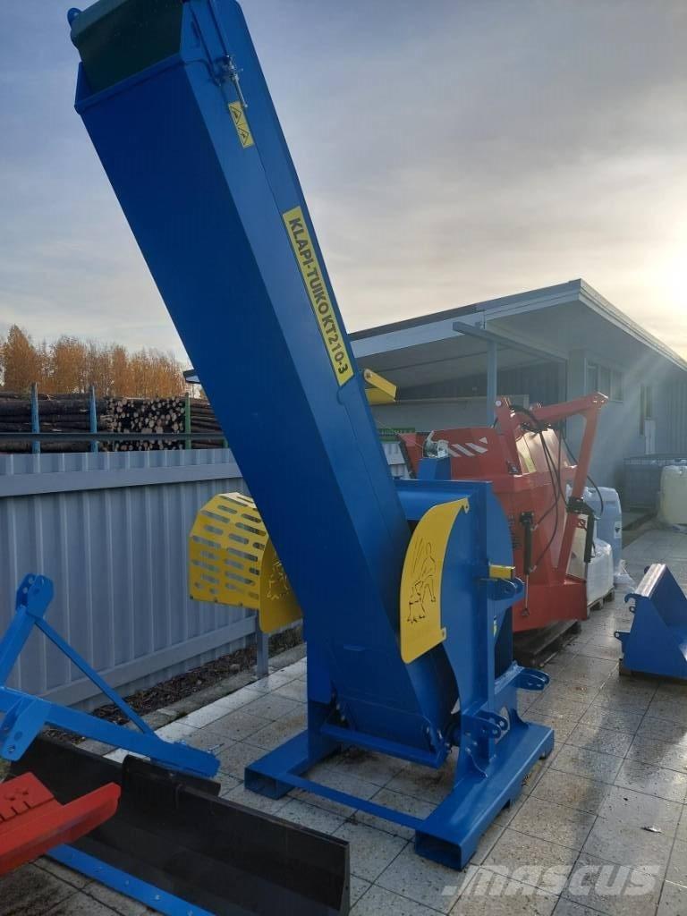 Klapituiko KT 210-3 Koka šķēlēji, frēzes, šķeldotāji