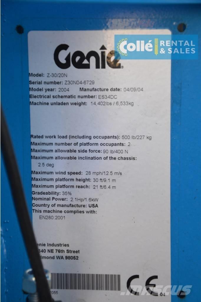 Genie Z-30/20N | 2004 Strēles pacēlāji