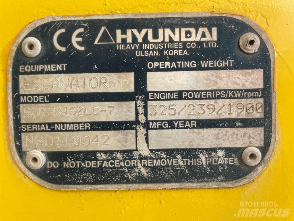 Hyundai R 450 LC-7 Kāpurķēžu ekskavatori